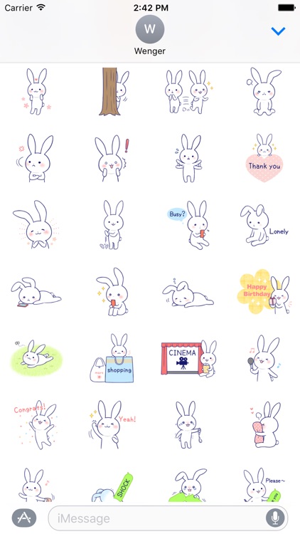Rabbit Fun Stickers Chat