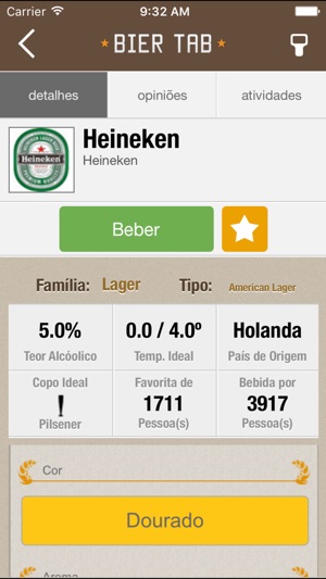 Bier Tab Cervejas