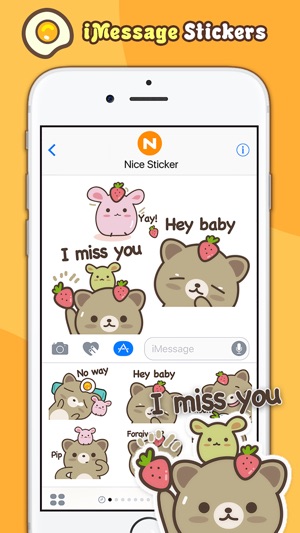 Strawberry Cat - Cute Stickers by NICE Sticker(圖2)-速報App