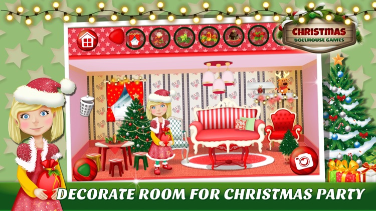 Christmas Doll House Games 3D: My Home Design.er screenshot-3