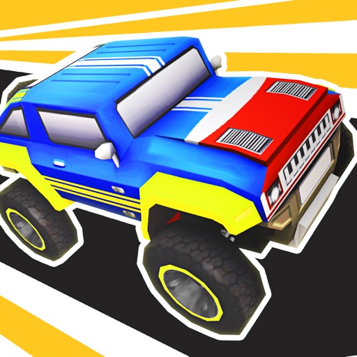 Downtown Monster Car Stunt Rally  - FREE - Crazy Fast Obstacle Course Race Game