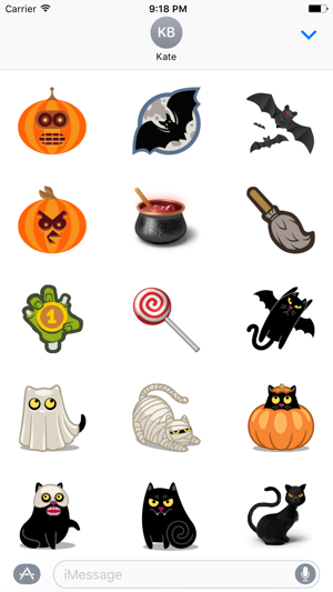 Halloween Emoji and sticker for iMessage App(圖1)-速報App