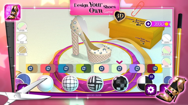 Design Your Own Shoes 3D - Top High Heels Designer and Fashion Stylist Game for Girls