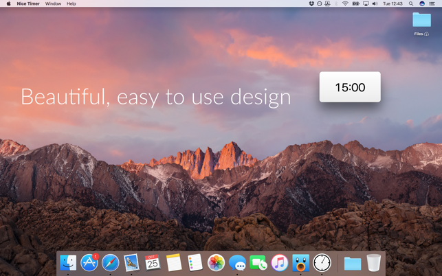 Nice Timer 2: a desktop timer