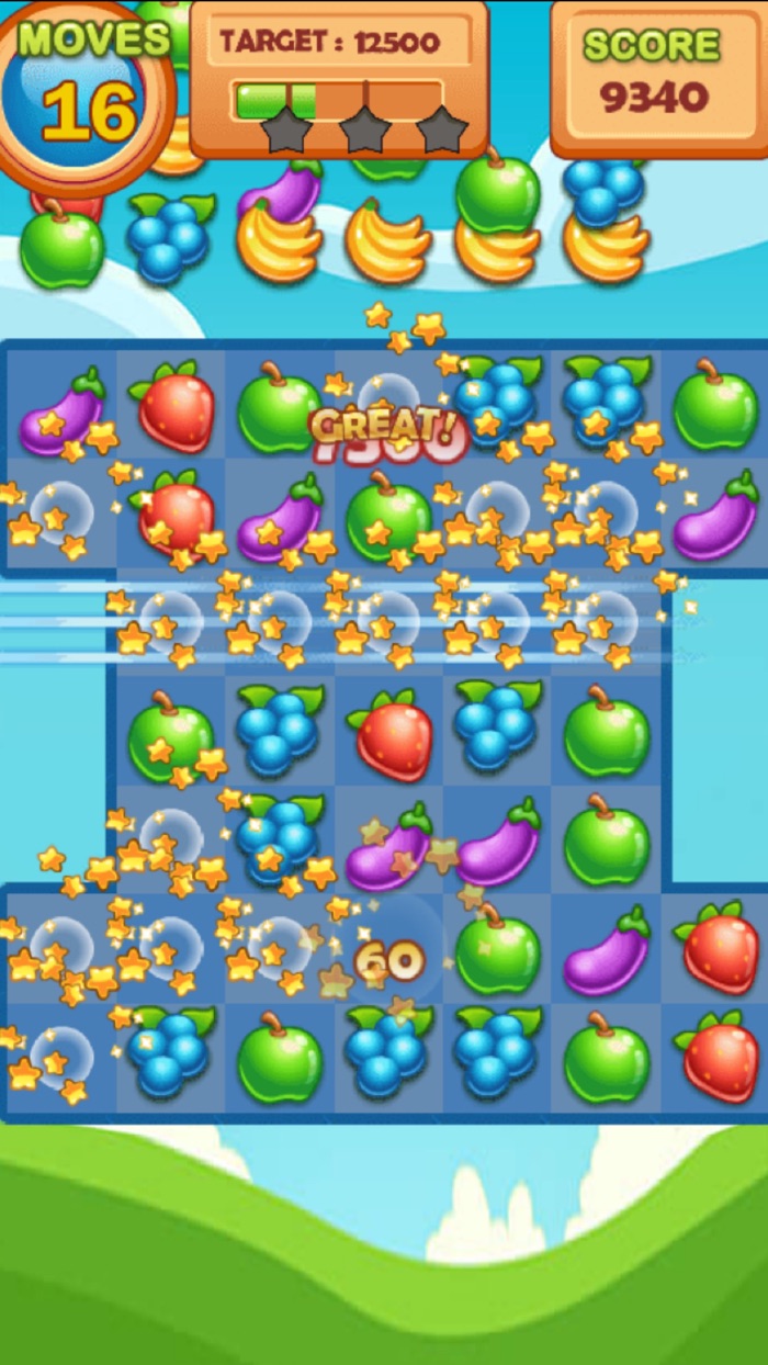 Fruit Crush Swipe Blast
