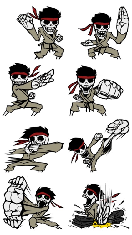 Skeleton Fighter - Stickers!