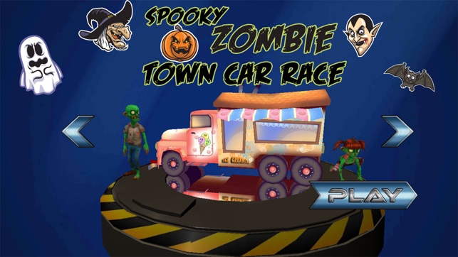 Spooky Zombie Town Car Race