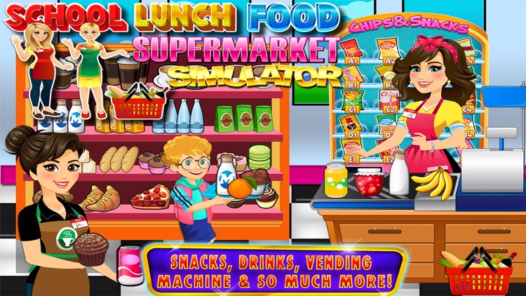 Supermarket School Lunch Food - Cashier Games FREE screenshot-3