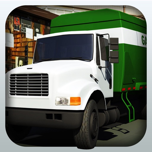 Real City Garbage Truck Driver 3D Simulation icon