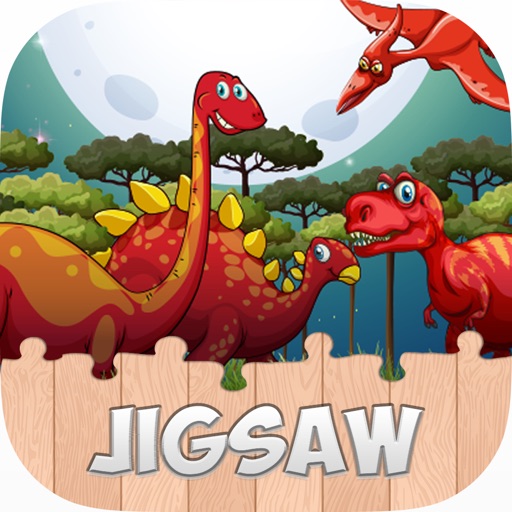 Dinosaur Jigsaw Puzzle Games For Preschool Toddler Icon