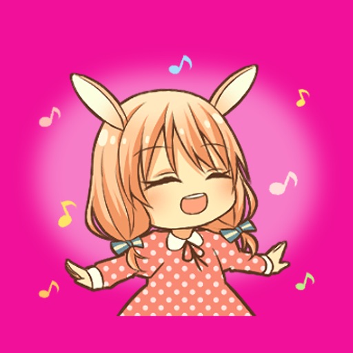 Rabbit Manga Girl - Animated emoji sticker pack