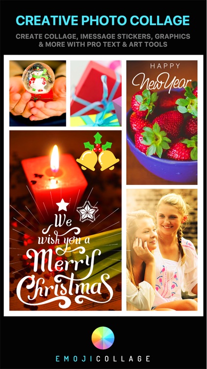 Emoji Collage Pro - Holiday Message Pic Stickers