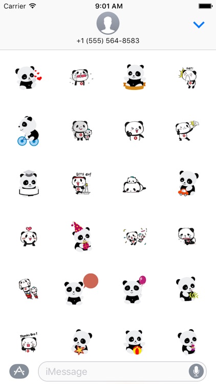 Panda Emoji - Sticker