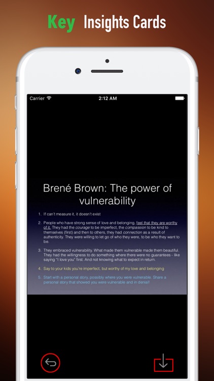 Quick Wisdom from The Power of Vulnerability screenshot-3