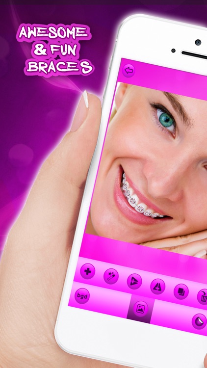 Braces Face Photo Sticker.s