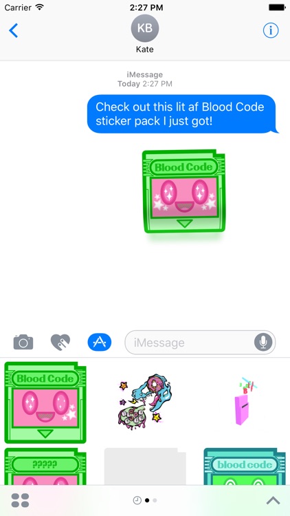 Blood Code Stickers