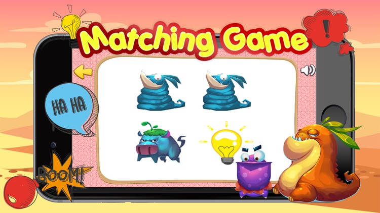 Dinosaur Monster : Preschool Matching Games