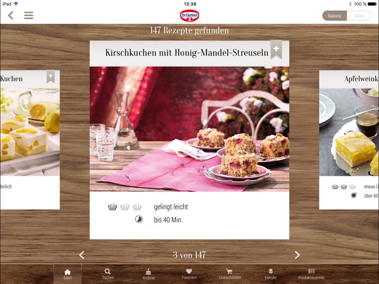 Dr. Oetker Rezeptideen Tablet
