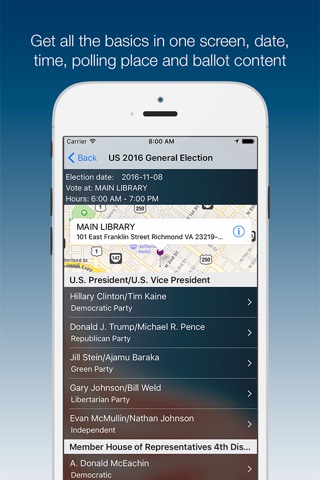 Voter Info screenshot 2