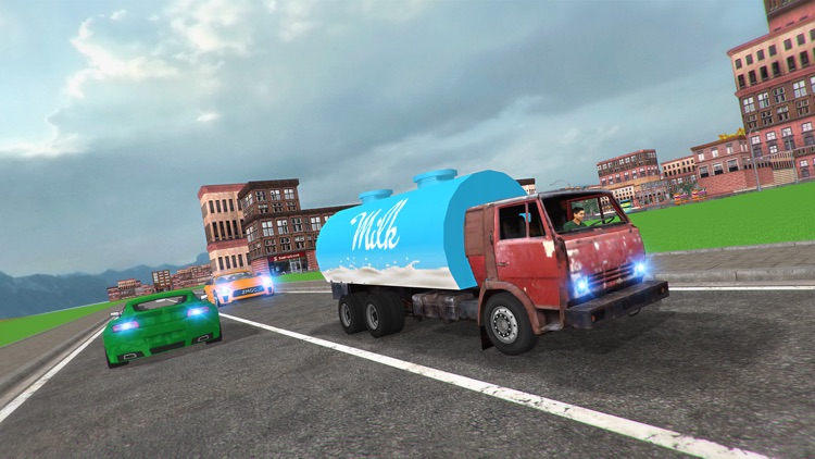 City Milk Supply Truck 3D screenshot-3