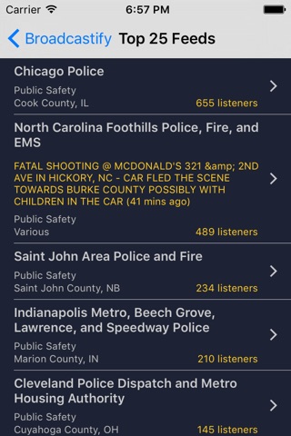 Broadcastify screenshot 3