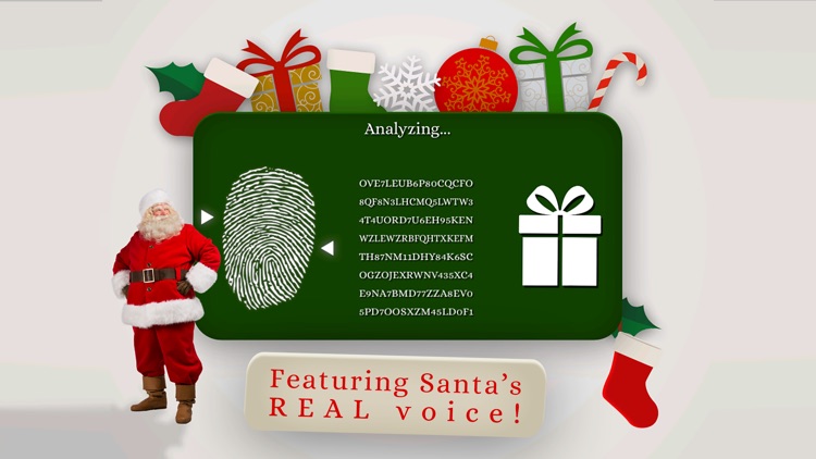 Santa's Naughty or Nice List - funny finger scan