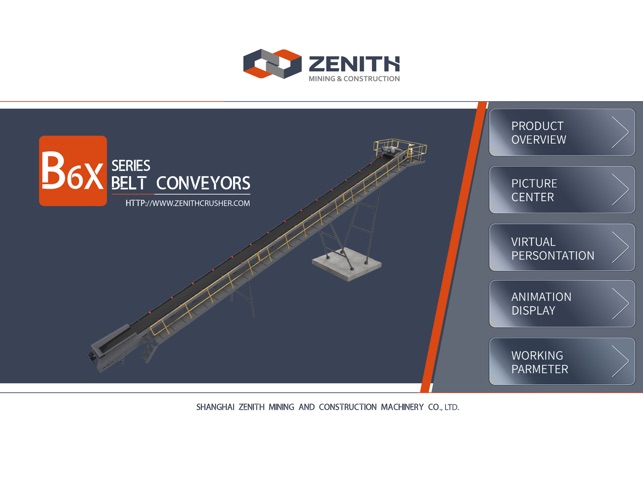 B6X belt conveyor