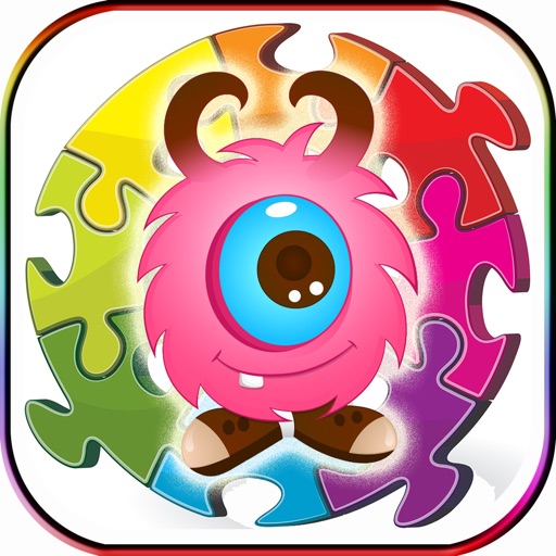 Fantastic Monster And Beasts Cartoon Jigsaw Puzzle Icon