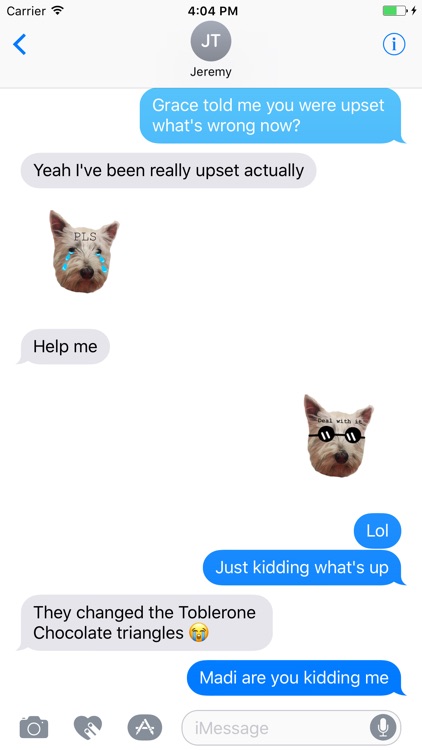 Snowy the Pupper Stickers for iMessage