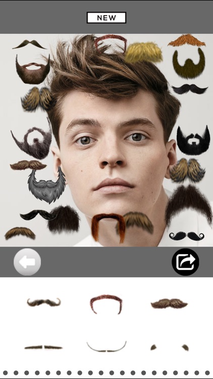 Mooch - Beard & Mustache Photo Editor for Men Face screenshot-1