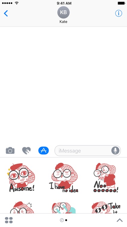 Miss Glasses − NHH Stickers