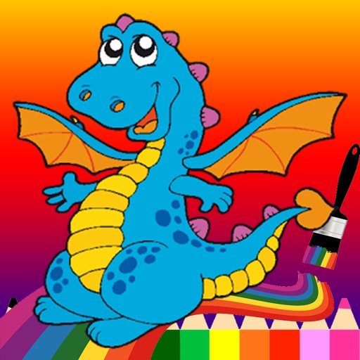 Dino Dragons Coloring Pages - How To Draw A Dragon iOS App