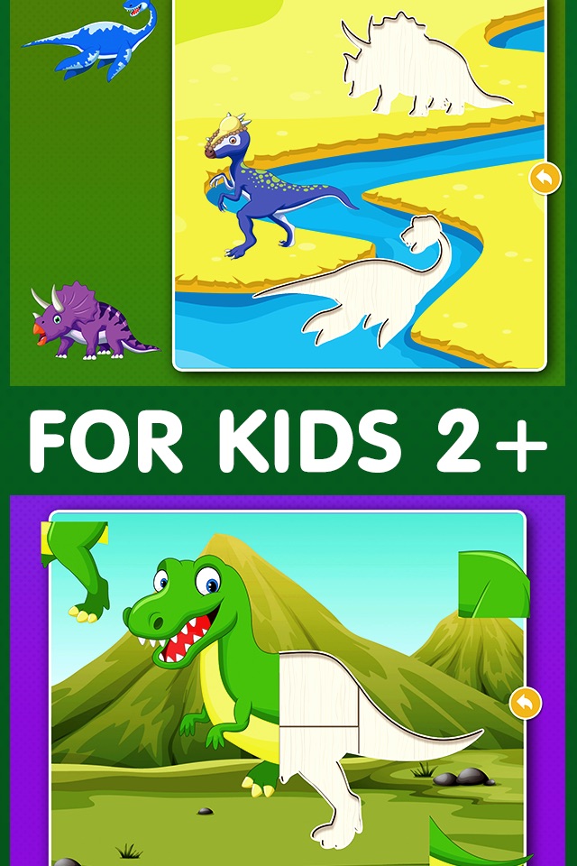 Dinosaur Games: Puzzle for Kids & Toddlers screenshot 2