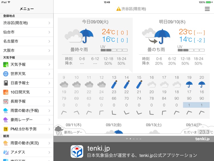 tenki.jp for iPad