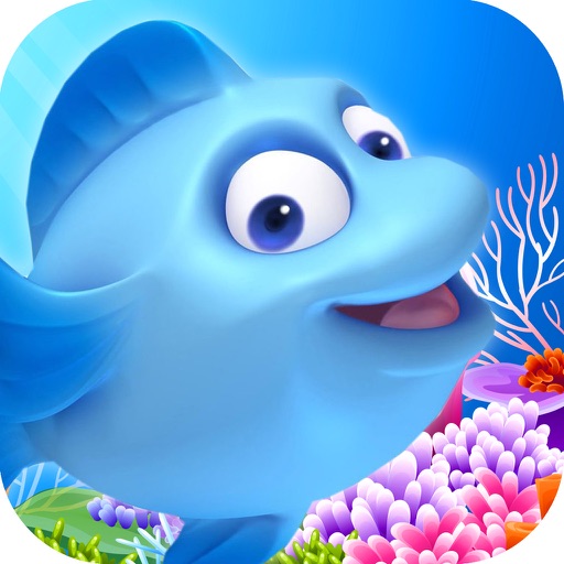Ocean Blue Fish in Casino Mega Slots Hollywood Sea iOS App
