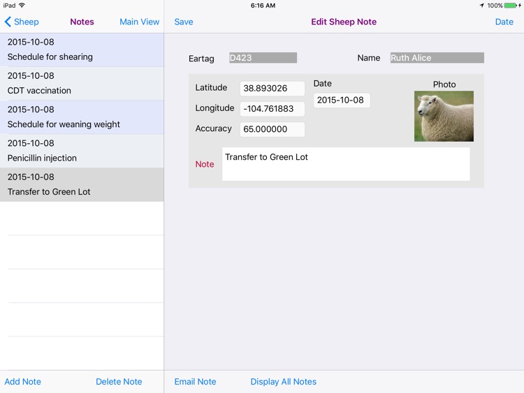 Sheep Database