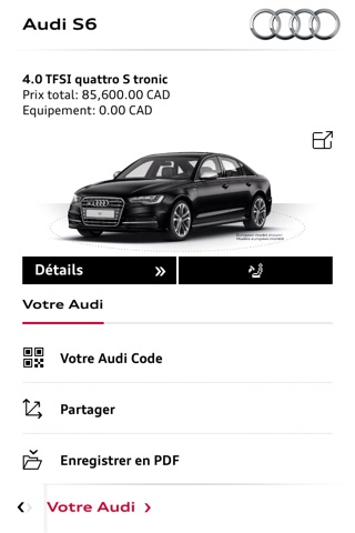 Audi Configurator CA screenshot 2