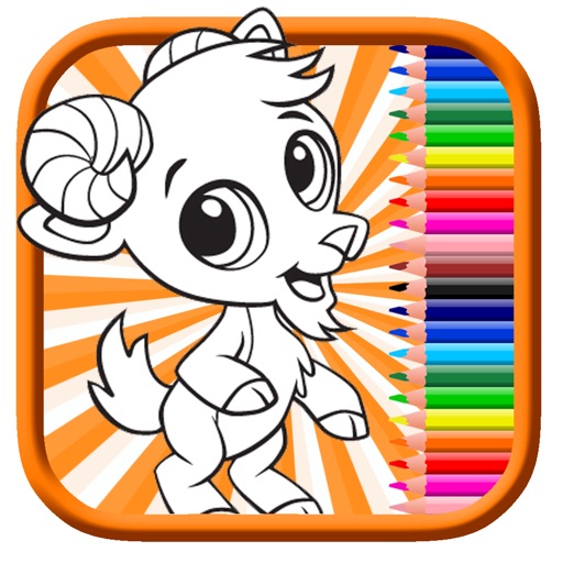 Goat Book Coloring Page game