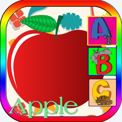 Fruit Alphabet Spelling Words Kindergarten School Icon