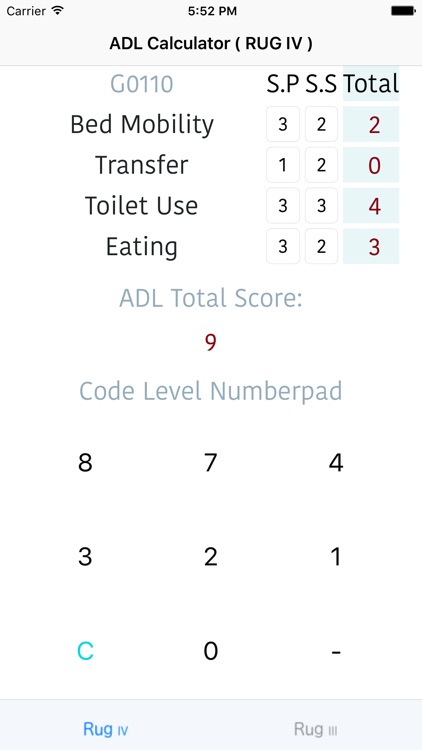 ADL Calc