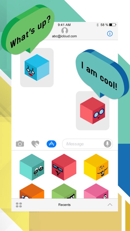 Amazingly Cubed Sticker Set for iMessage