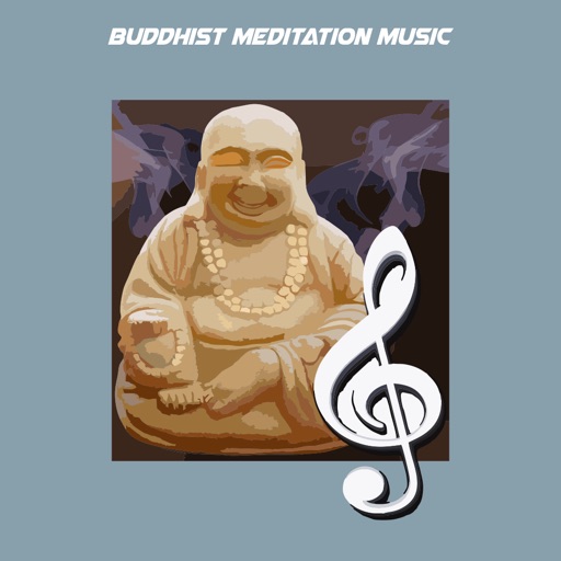 Buddhist meditation music icon