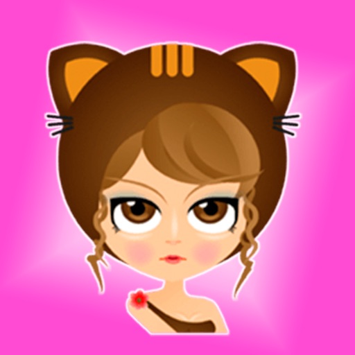 Pussycat Girl - Emoji&Stickers for iMessage icon