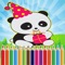 Panda Coloring for Preschoolers