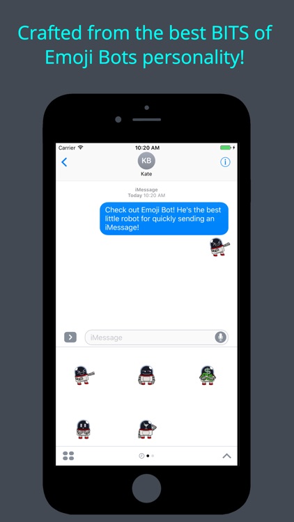 Emoji Bot - Animated Robot Stickers for iMessage
