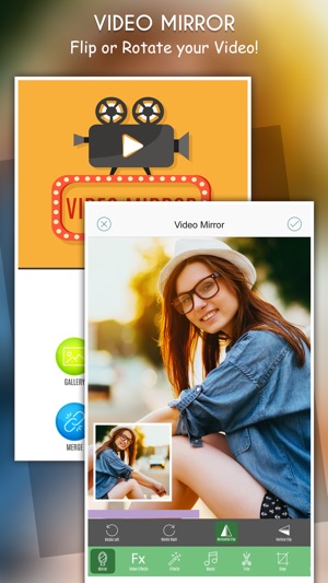 Video Mirror Editor -  Video Flipper and Merger(圖1)-速報App