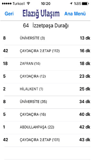 Elazığ Ulaşım(圖3)-速報App