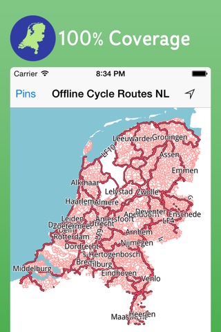 Offline Cycle Maps Netherlands screenshot 4