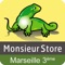 Cette application est l'application vitrine du magasin Monsieur Store du 3ème arrondissement de Marseille