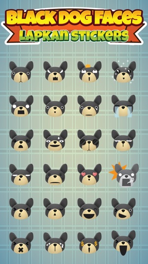 Sticker Me: Black Dog Faces(圖2)-速報App